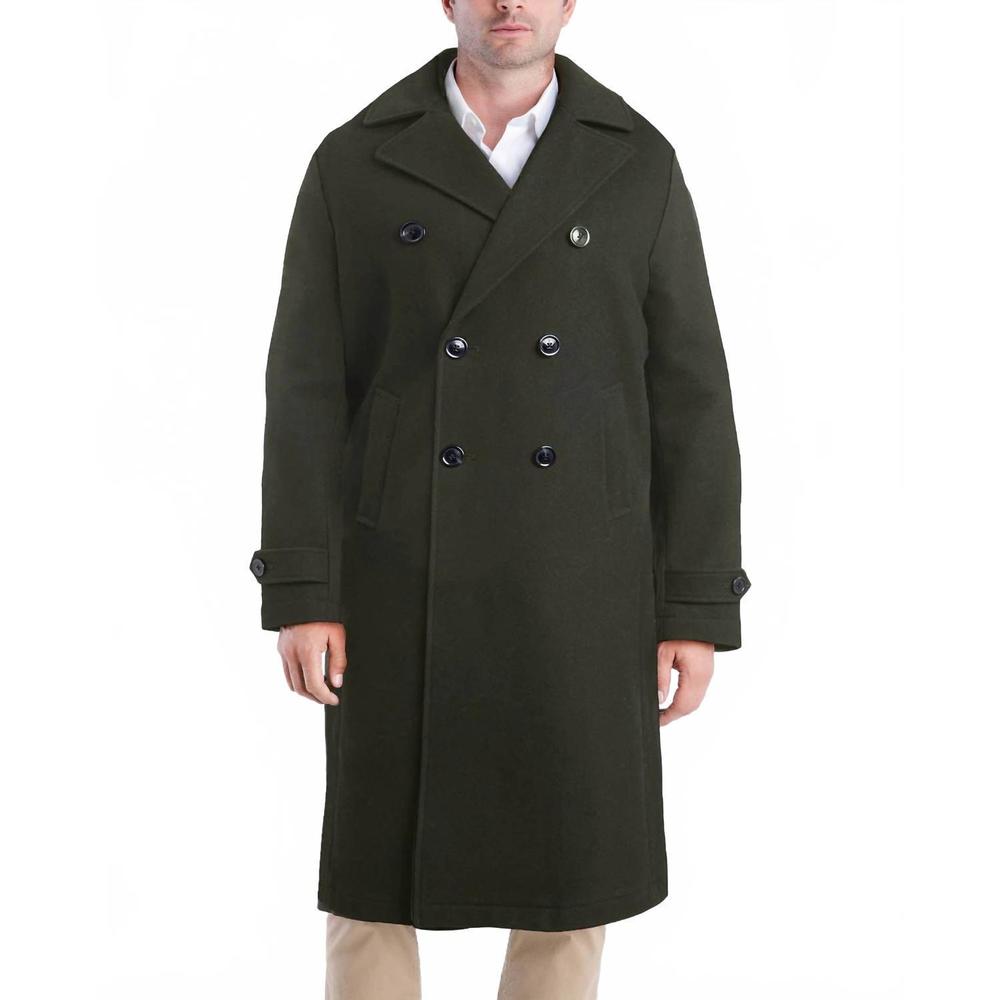 NEW LONDON FOG lille 46" officers coat in dark olive